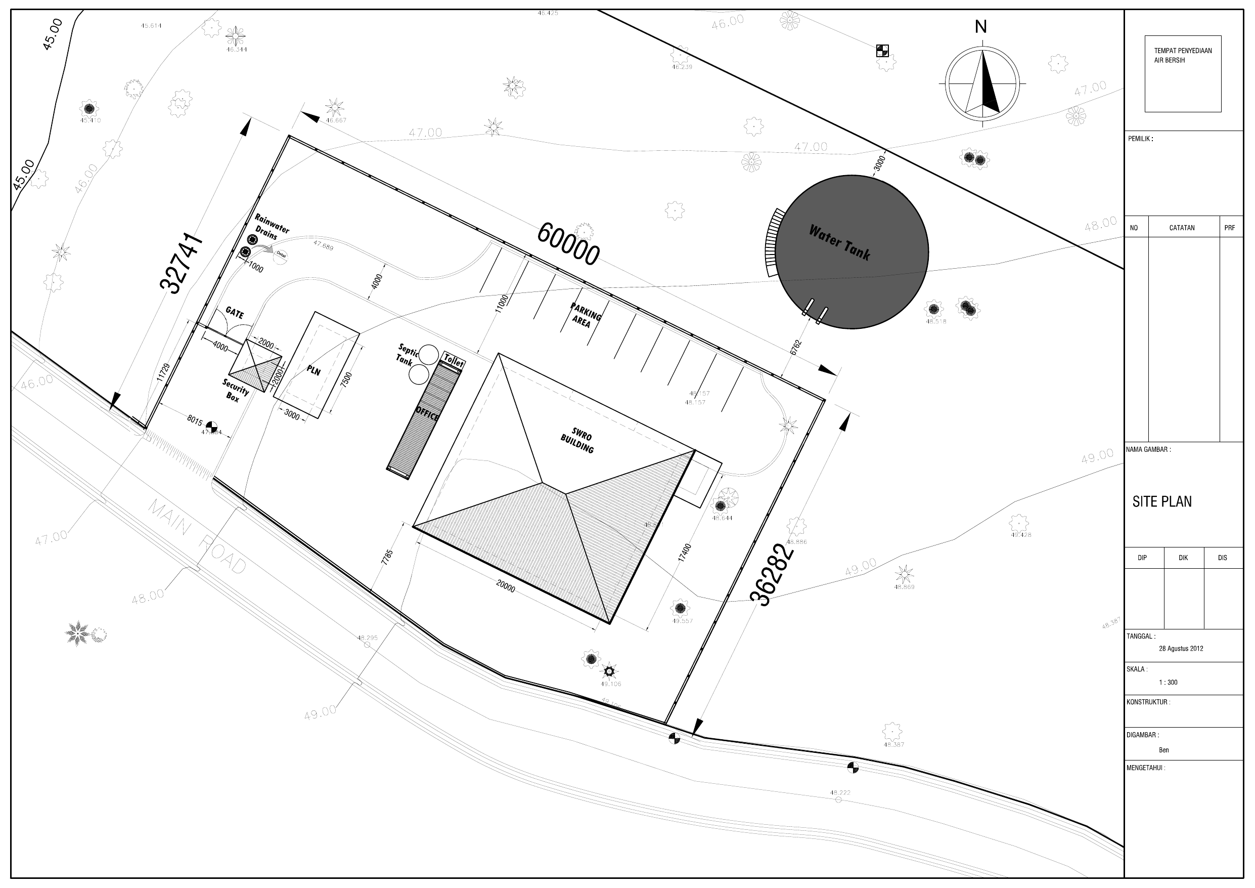 PT Consolidated Water Bali Site Layout